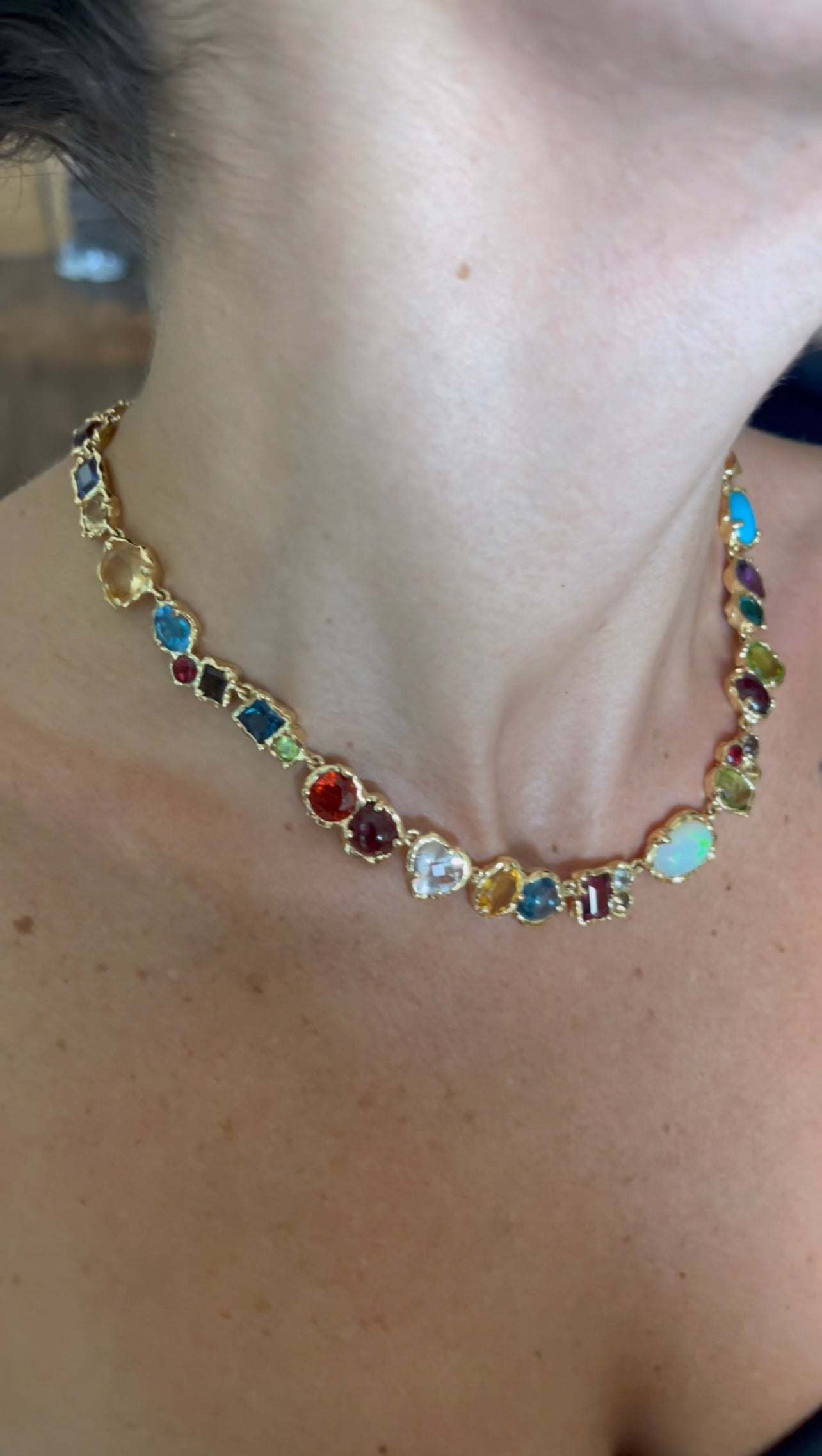 Rainbow Ratatouille Necklace, A Bespoke Piece  
