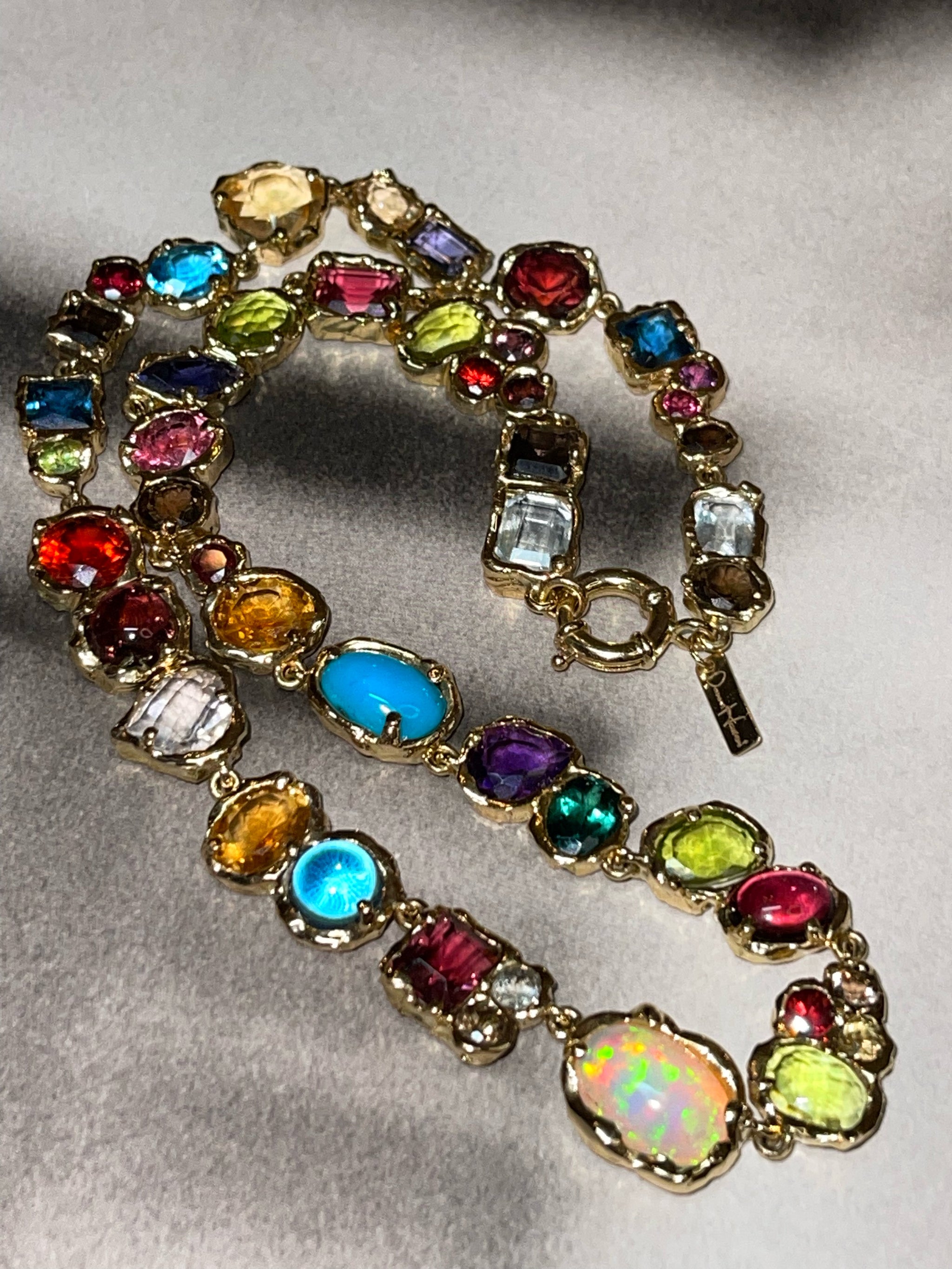 Rainbow Ratatouille Necklace, A Bespoke Piece  