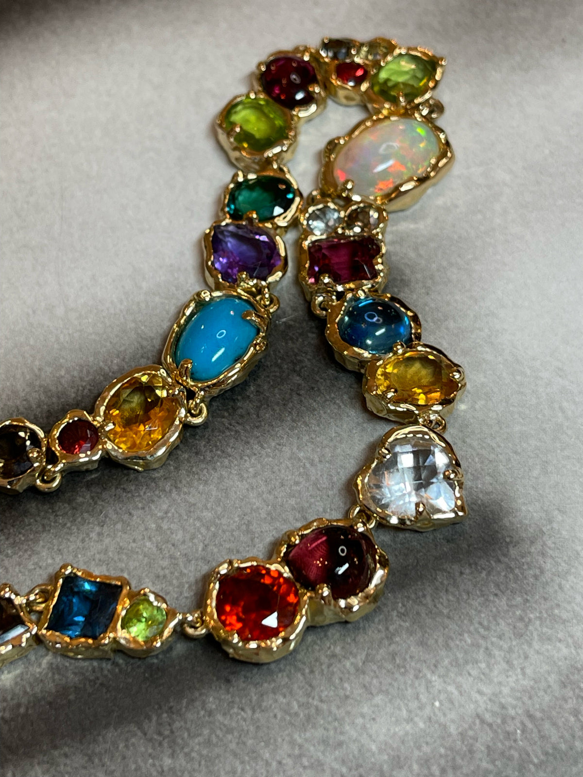 Rainbow Ratatouille Necklace, A Bespoke Piece  