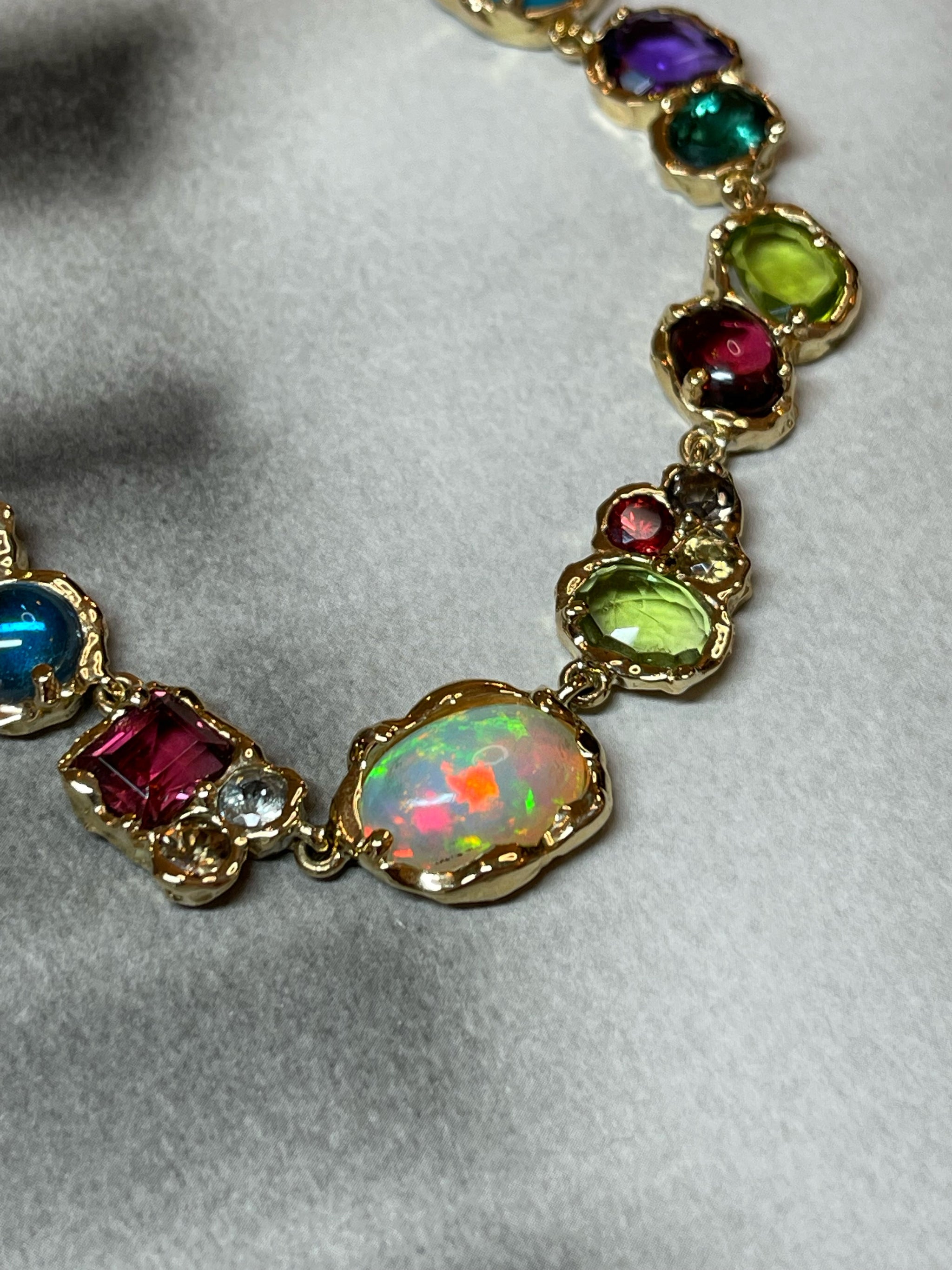 Rainbow Ratatouille Necklace, A Bespoke Piece  