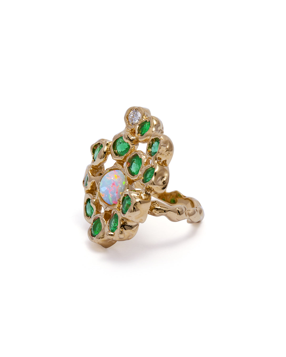  Universe-Inspired Spiral Diamond Ring