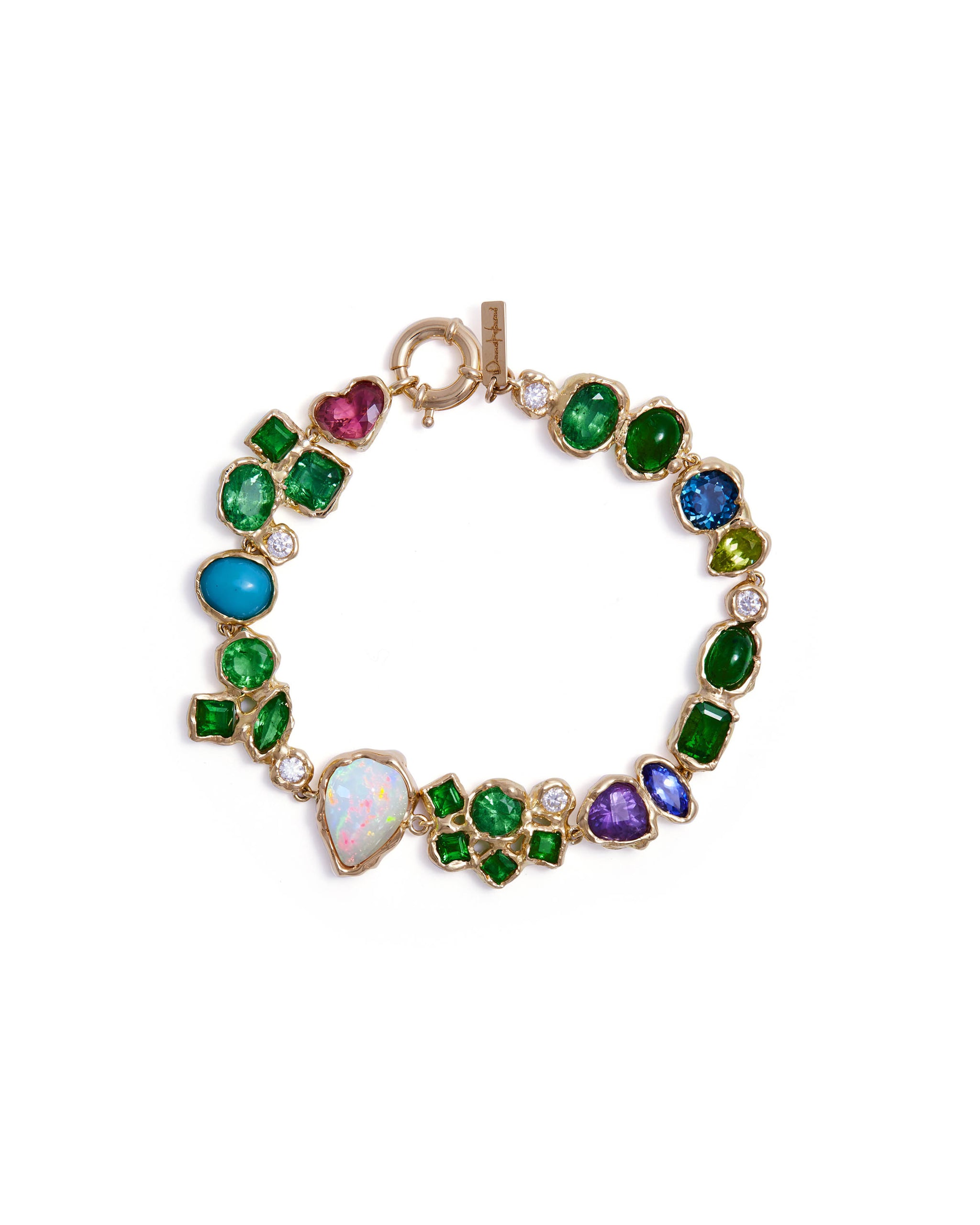 Five Sparkling Diamonds Magical Bracelet  