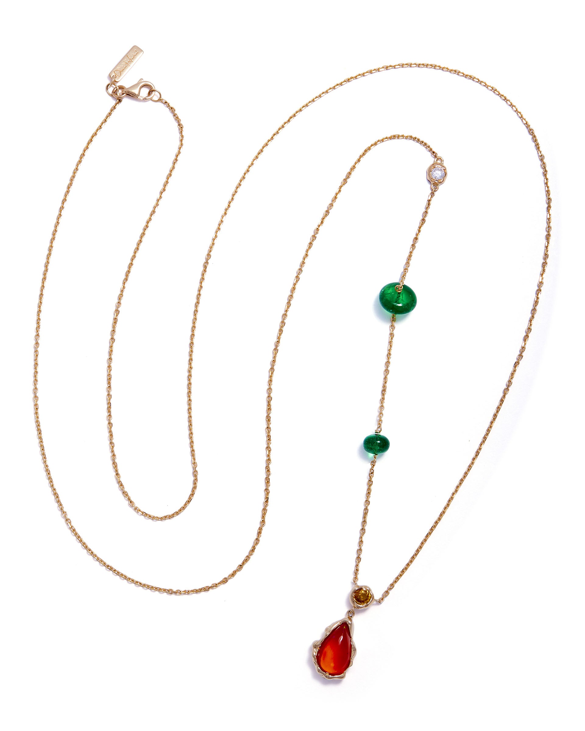 Two Deep Green Pendant for Women 