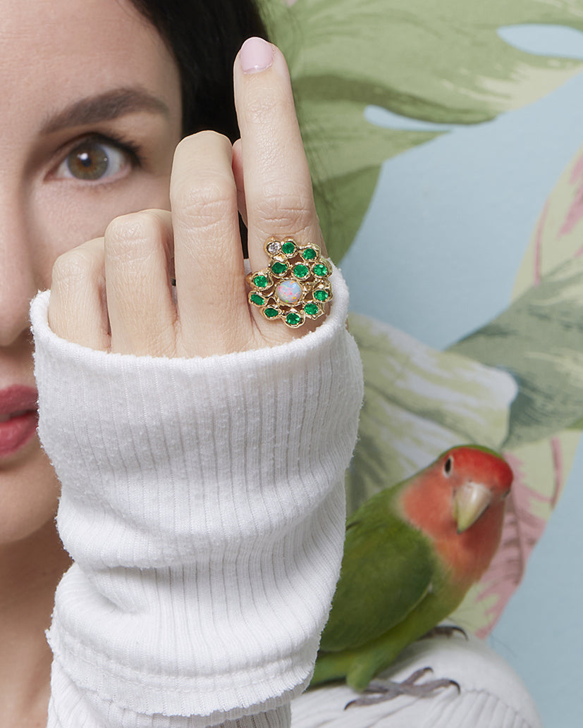  Universe-Inspired Spiral Diamond Ring