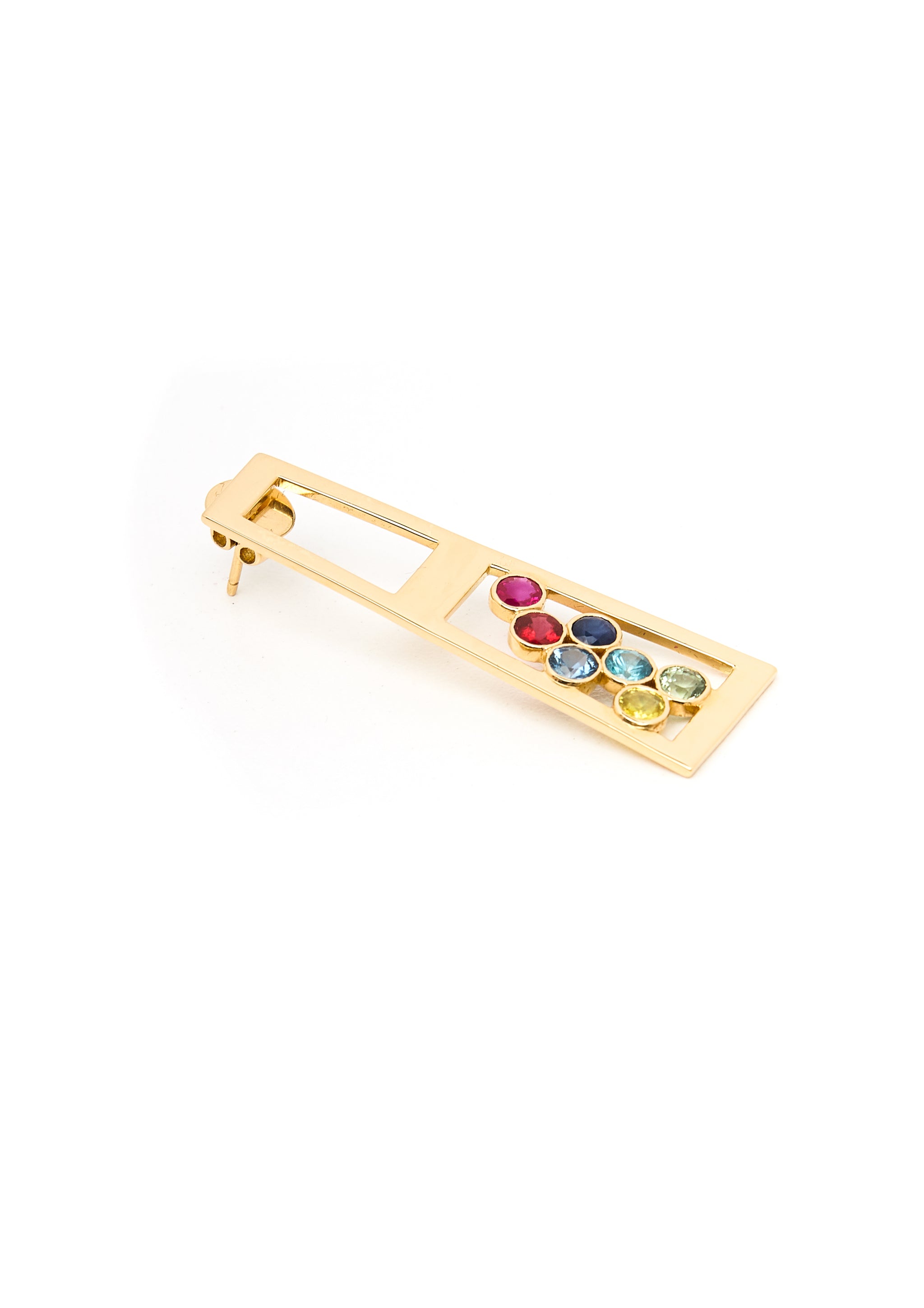Sahhab single earring - Clustered Gems