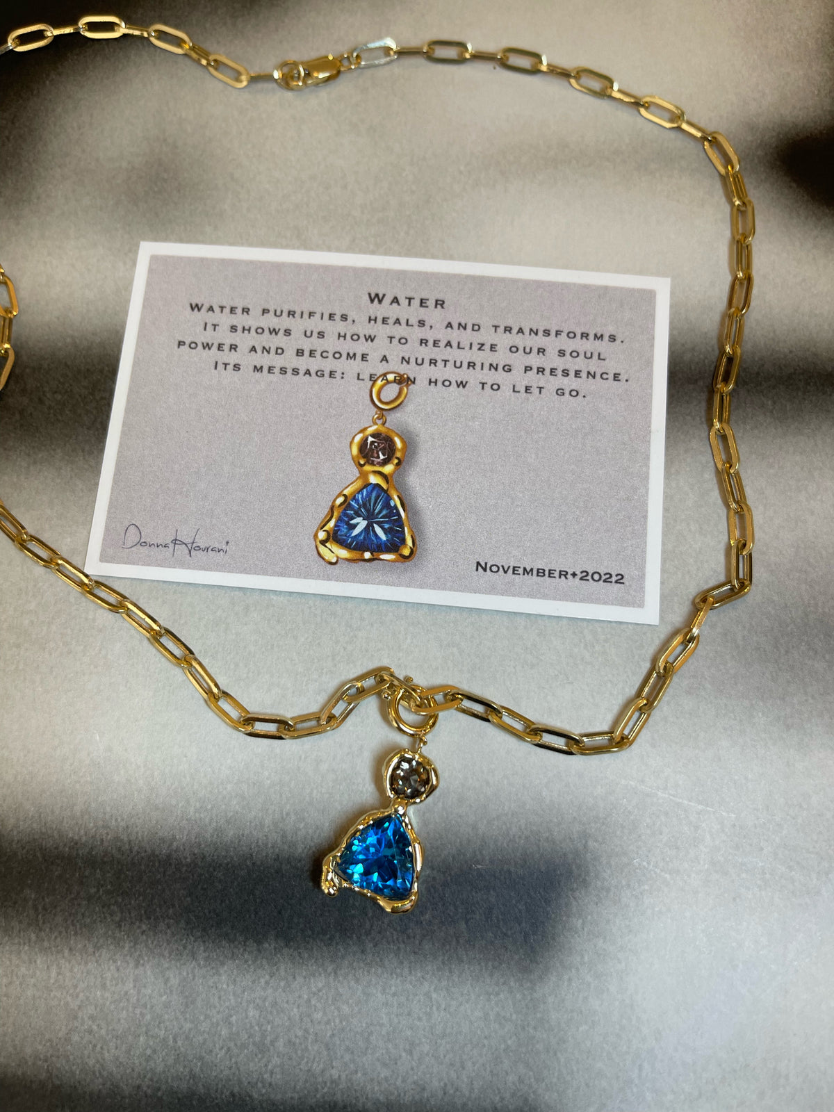 Water Charm Necklace 