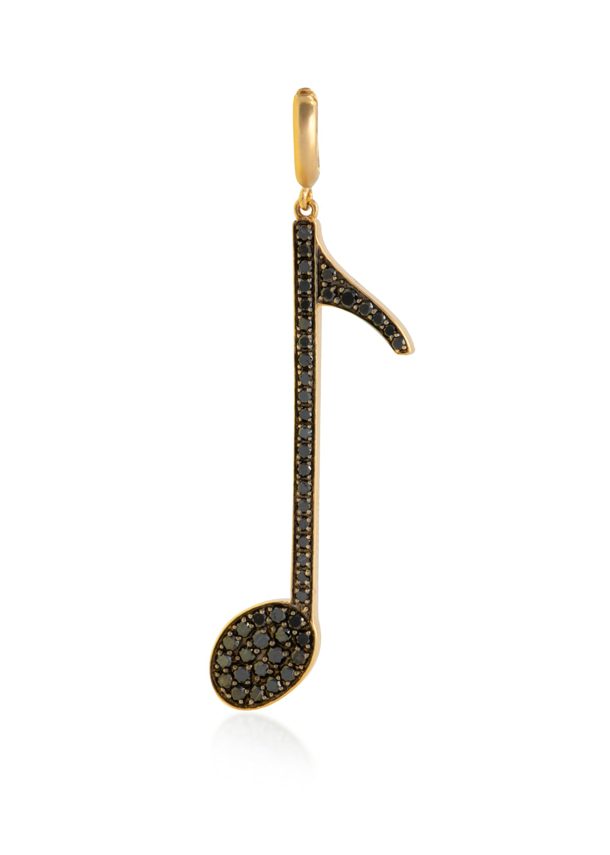 Melodious Charm with Sparkling Black Diamonds 