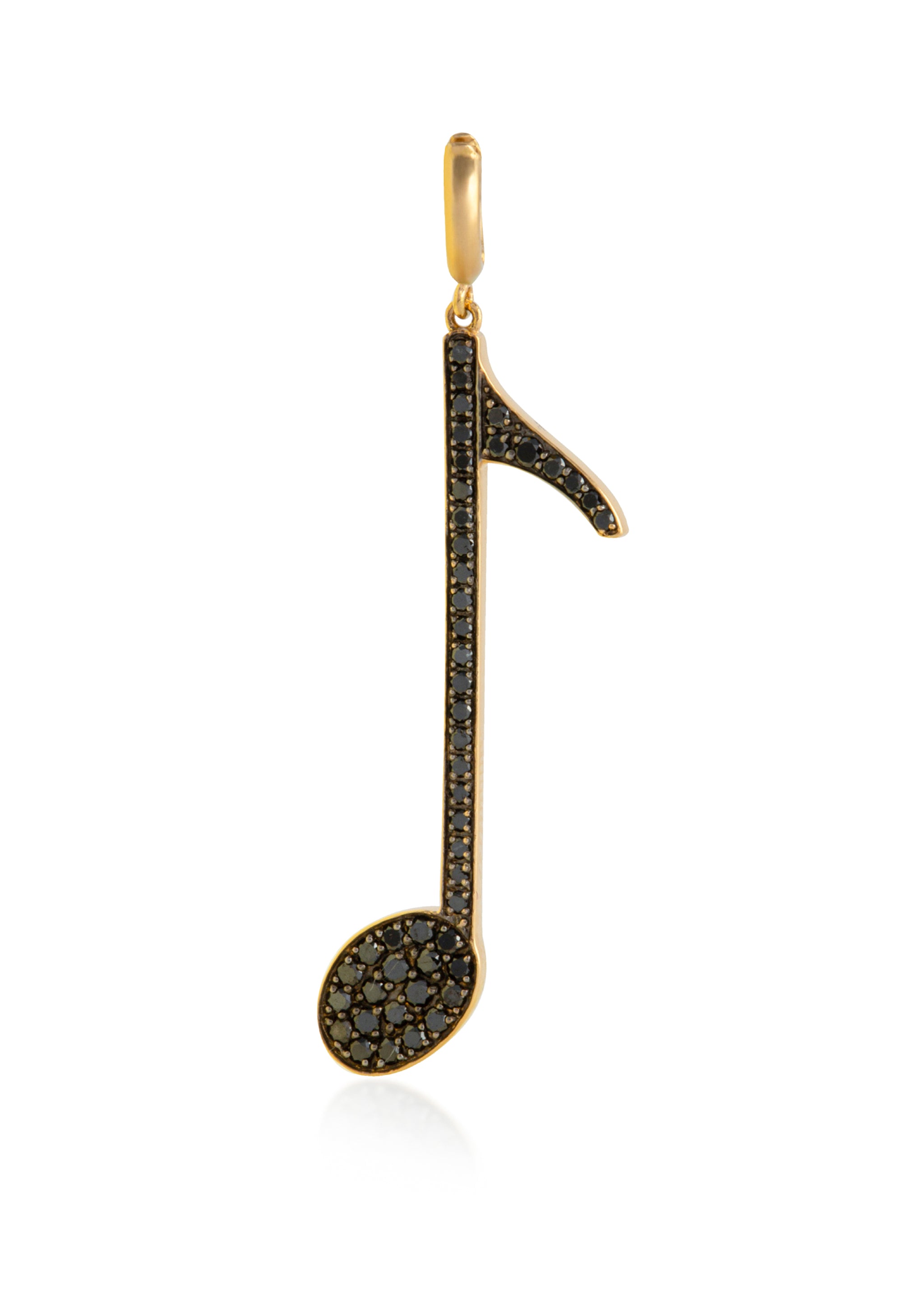 Melodious Charm with Sparkling Black Diamonds 